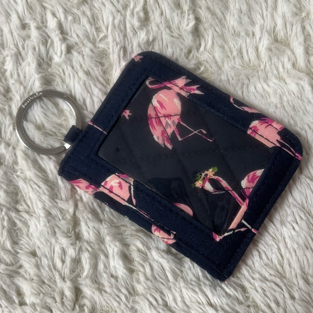 VERA BRADLEY ‘Flamingo Fiesta’ print Campus Double ID Wallet